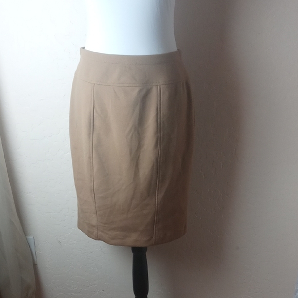 Ellen Tracy Tan Pencil Skirt - Picture 1 of 6